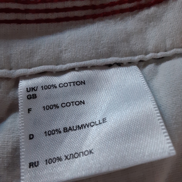 626 BLUE 100% Cotton Made in India Size 42 Paint Splatter Patchwork Shorts - Picture 5 of 11